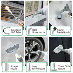 Multi-Purpose Handheld Pressurized Steam Cleaner 1050W with 9-Piece Accessories High Temperature for Kitchen Bathroom Car Window Cleaning