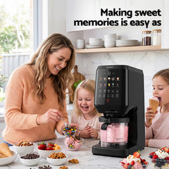 Devanti 10-in-1 Ice Cream Maker Slushie Machine Homemade Gelato Sorbet Smart Portion Control Custom Mix-Ins
