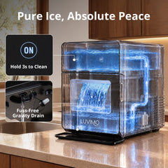 LUVIMO Sphere Ice Maker Machine 50mm Ice Ball 140pcs/day for Home Whiskey Wine
