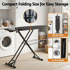 Artiss Foldable Ironing Board with Iron Rest Ironing Board for Laundry Room