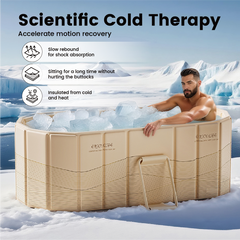 1.2m Folding Bathtub Large Durable PVC Inflatable Bath Tub Maintains Hot and Cold Temperature for Adult Family Gym Bath Collapsible Space Saving Yellow