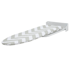 Wall Mounted Foldable Ironing Board 90 Degree Foldable Swivel Folding Iron Board 92X31cm with Removable Cover Home Apartment Laundry Space Saving