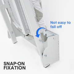 Wall Mounted Foldable Ironing Board 90 Degree Foldable Swivel Folding Iron Board 92X31cm with Removable Cover Home Apartment Laundry Space Saving