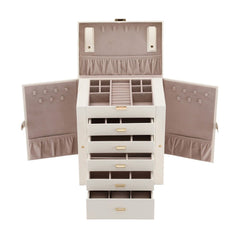 Embellir Jewellery Box 6 Layer Organiser Large Display Case Storage