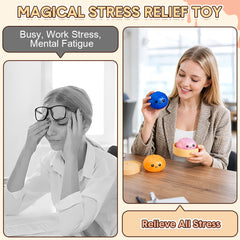 Blue Dumpling Squeeze Toy Squishy Bun Mystery Box Glitter Fidget Sensory TPR Stress Ball for Adults Kids Teens Party Travel Holiday Birthday Gift 95x50mm