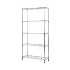 Artiss 5-Tier Kitchen Rack Shelf Shelving 90x35x182CM Adjustable Metal Storage Shelves