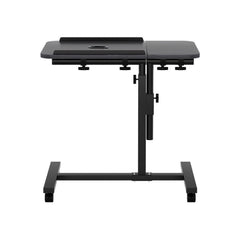 Artiss Laptop Desk Table Fan Cooling Black 60CM