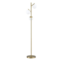 Artiss 3-Light Tree Floor Lamp 165cm Tall Standing Light with Sphere Glass Shades for Modern Homes