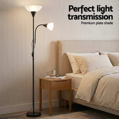 Artiss Floor Lamp Mother and Child Modern Home Living Room Office Reading Black