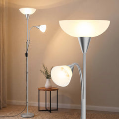 Artiss Floor Lamp Mother and Child Modern Home Living Room Office Reading Silver