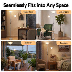 Artiss Floor Lamp Mother and Child Modern Home Living Room Office Reading Silver