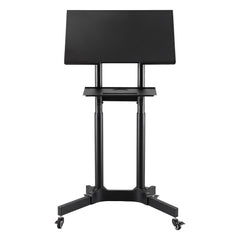 Artiss Mobile Lectern Stand, Adjustable Sit-to-Stand Presentation Podium w/ Wheels Black