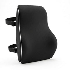 Artiss Ergonomic Lumbar Support Cushion for Office Chair and Car Memory Foam Lumbar Pillow for Back, Breathable Back Support Pillow with Adjustable Straps for Office Gaming Car Home