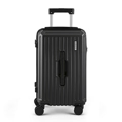 Wanderlite 20" Trunk Luggage Suitcase Travel Carry On TSA Lock Black
