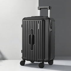 Wanderlite 20" Trunk Luggage Suitcase Travel Carry On TSA Lock Black