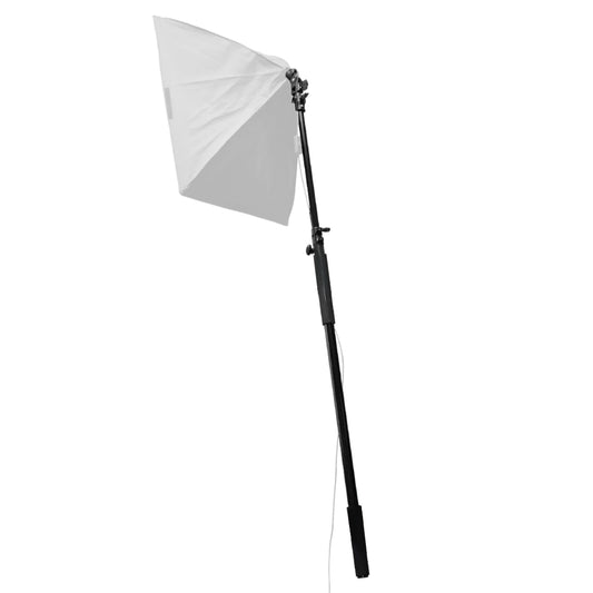 Handheld Boom Pole Stand Light Portable Telescopic Stand Max 3m with Lock and Shoulder Strap For Studio Strobe Light Flash Microphone Speedlight Support