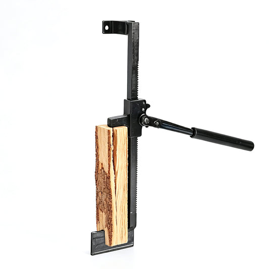 Wall Mounted Log Splitter for Firewood Heavy Duty Steel Manual Kindling Cutter Split up to 35cm with Ergonomic Handle for Indoor Fireplace Outdoor Use