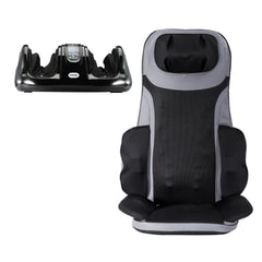 Livemor 8-nodes Full Back Massage Seat Cushion Heating With Foot Massagers