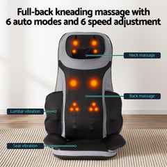 Livemor 8-nodes Full Back Massage Cushion Heating Massage Seats