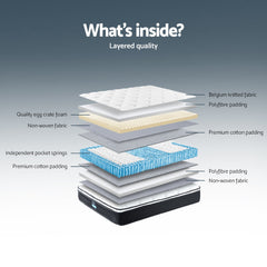 Giselle Bedding 21cm Mattress Euro Top King