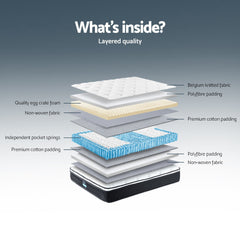 Giselle Bedding 21cm Mattress Euro Top Single