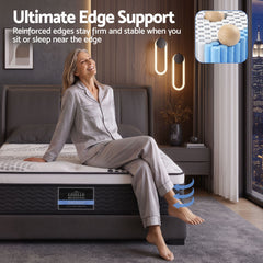 Giselle Bedding 32cm Mattress Euro Top King Single