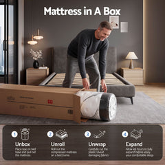 Giselle Bedding 32cm Mattress Euro Top Single