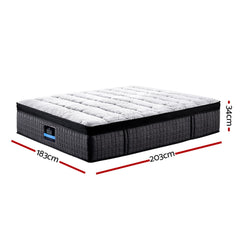 Giselle Bedding 34cm Mattress 9 Zone Latex Foam King
