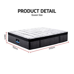 Giselle Bedding 34cm Mattress 9 Zone Latex Foam Queen