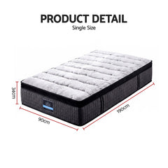 Giselle Bedding 34cm Mattress 9 Zone Latex Foam Single