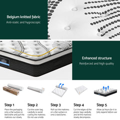 Giselle Bedding 32cm Mattress Euro Top Super King