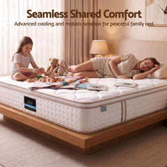 Giselle 30cm Double Spring Mattress Tencel Cover 5-Zone Firm Back Support