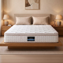Giselle 30cm Double Spring Mattress Tencel Cover 5-Zone Firm Back Support