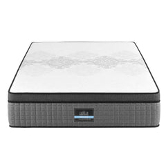 Giselle Bedding Queen Mattress 37cm 4-in-1 Adjustable Firmness Cooling Gel Memory Foam Dual-Zone Flippable for Couples