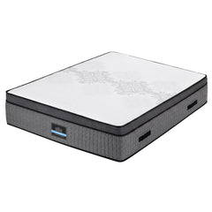 Giselle Bedding Queen Mattress 37cm 4-in-1 Adjustable Firmness Cooling Gel Memory Foam Dual-Zone Flippable for Couples