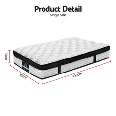 Giselle Bedding 31cm Mattress Euro Top Single