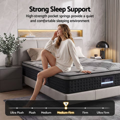 Giselle Bedding 34cm Mattress Bamboo Cover Double
