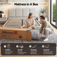 Giselle Bedding 34cm Mattress Bamboo Cover Queen