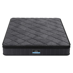Giselle Bedding Double Mattress 25cm Pocket Spring Latex Euro Top Medium Firm Bed