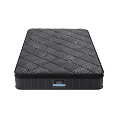 Giselle Bedding Single Mattress 25cm Pocket Spring Latex Euro Top Medium Firm Bed