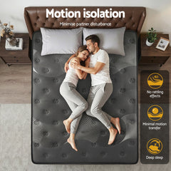 Giselle Bedding Double Mattress 35cm Euro Top with Graphene Cooling Comfort Medium Firm