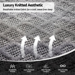 Giselle King Single Mattress 26cm Firm Pocket Spring Dual Edge Support Dark Grey
