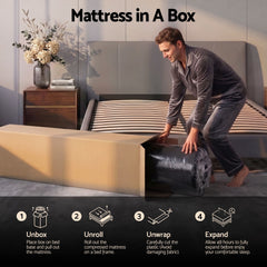 Giselle 34cm King Hybrid Mattress with Cooling Gel Memory Foam and Edge Support