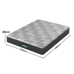 Giselle 30cm Double Mattress with Edge Support and 5-Zone Comfort