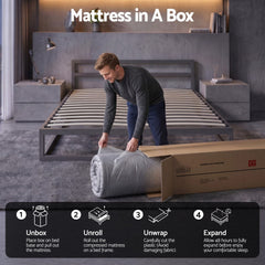Giselle 30cm King Mattress with Edge Support and 5-Zone Comfort