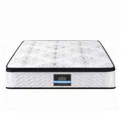 Giselle Bedding Queen Mattress 30cm Pocket Spring Euro Top Medium Firm Foam