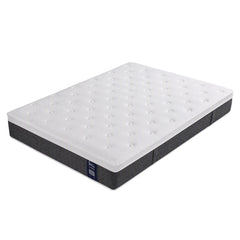 Levitex Double Mattress Lumbar Support, 5-Zone Pocket Springs & 2-Row Hardened Edges for Deep Sleep, Cooling Gel Memory & Egg-Crate Foam