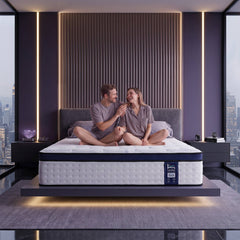 Levitex 35CM King Mattresses Gel Memory Foam and 7-Zone Ergonomic Pocket Spring, Anti-Roll Dual-Row Edge, Undisturbed Deep Sleep For Restless Couples, Triple Cooling System