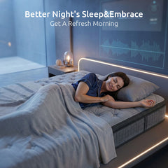 Levitex Single Mattress 33 cm 7-Zone Pocket Spring 8.0 Extra Firm with Dual-Row Edge Support & Breathable Knit Cover