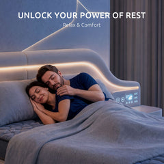 Levitex Queen Mattress 25 cm Hybrid Pocket Spring with 4cm Egg Crate Foam for Deep Sleep Bamboo Charcoal Fabric